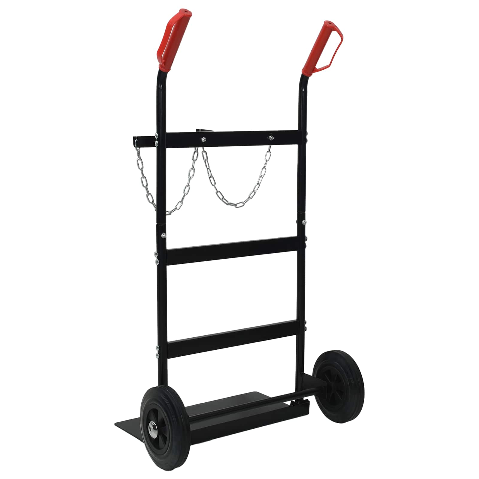 Hand Trolley Black and Red 63 x 43.5 x 110 cm Steel