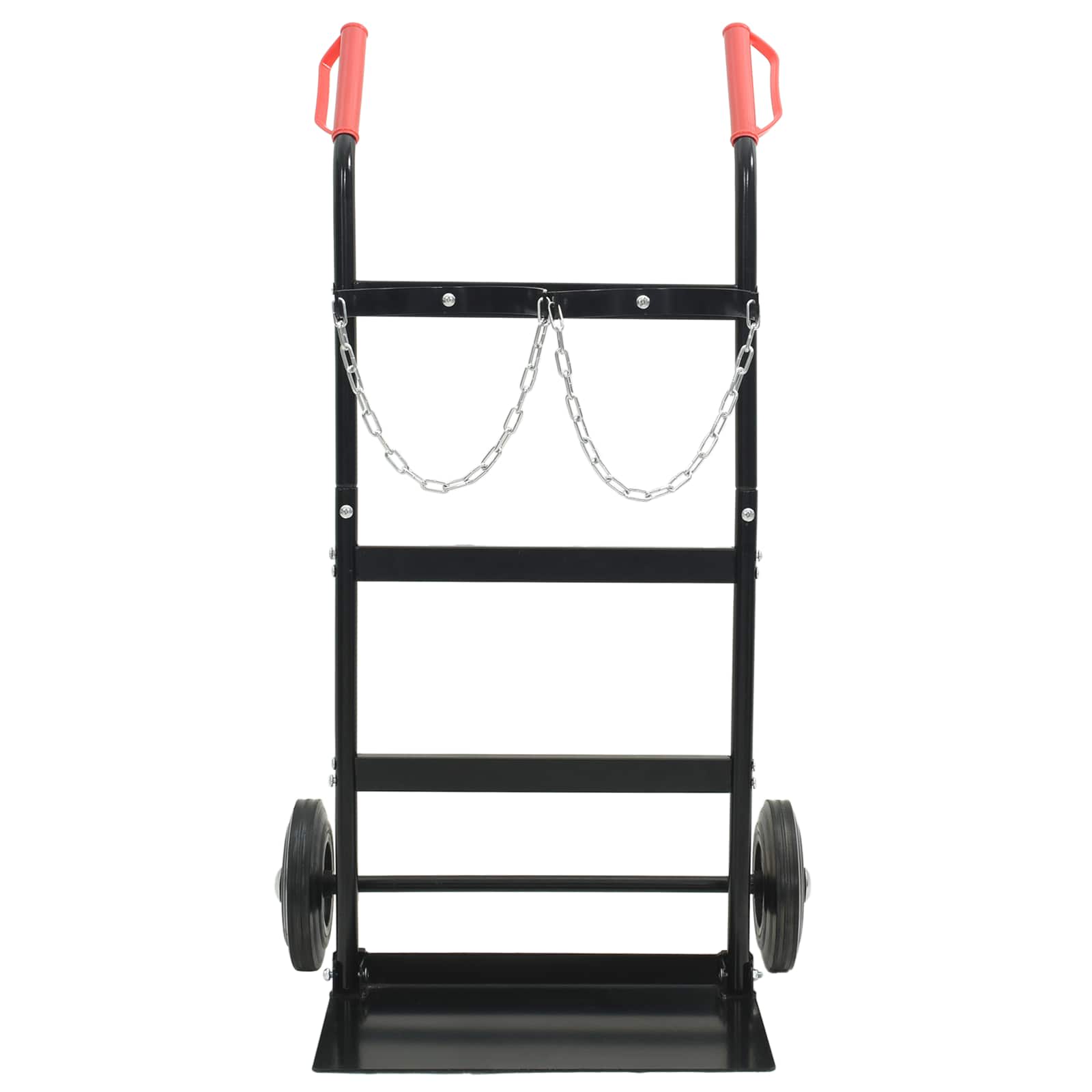 Hand Trolley Black and Red 63 x 43.5 x 110 cm Steel
