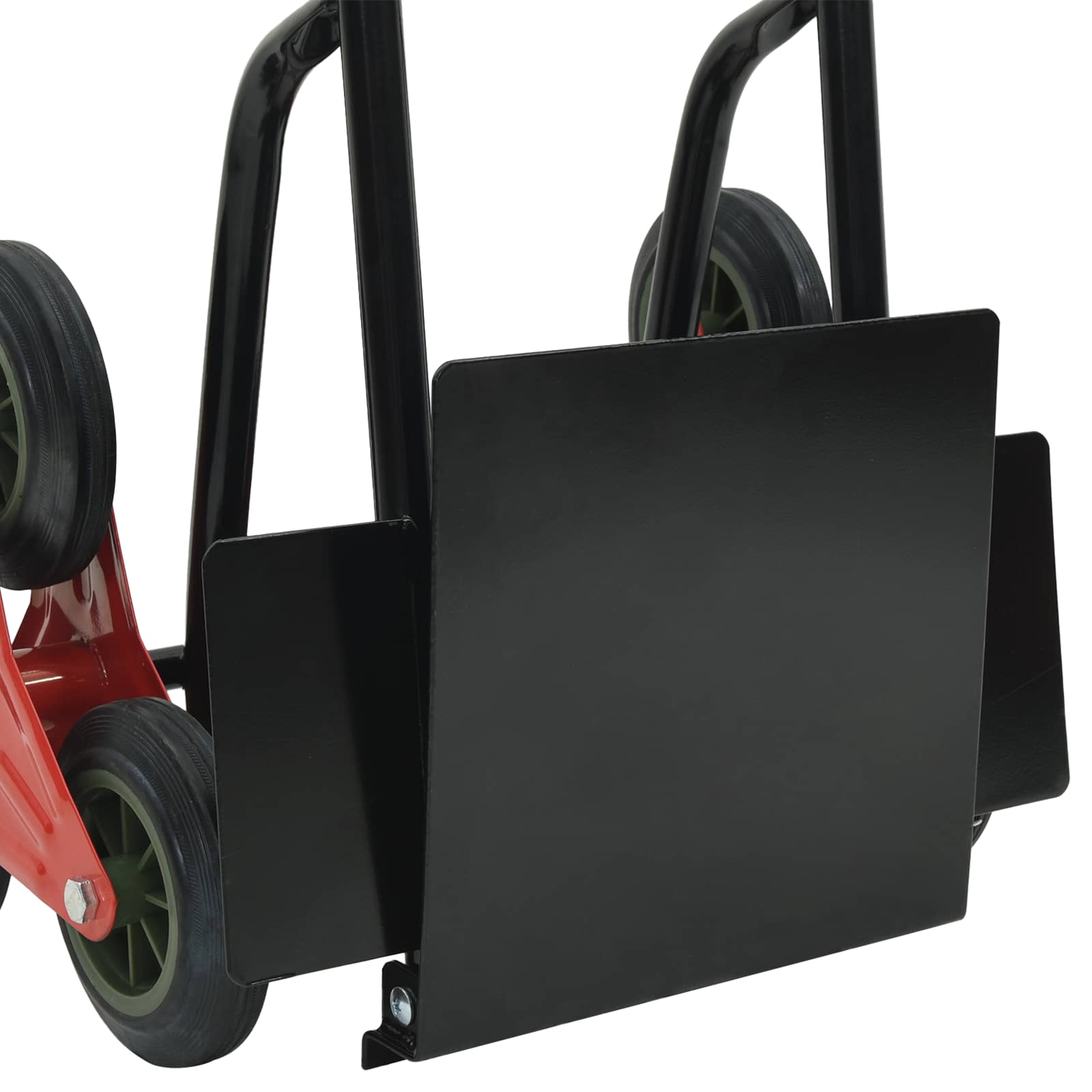 Hand Trolley Black and Red 64.5 x 49.5 x 114 cm Steel