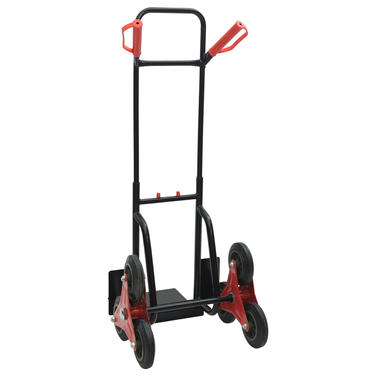 Hand Trolley Black and Red 64.5 x 49.5 x 114 cm Steel