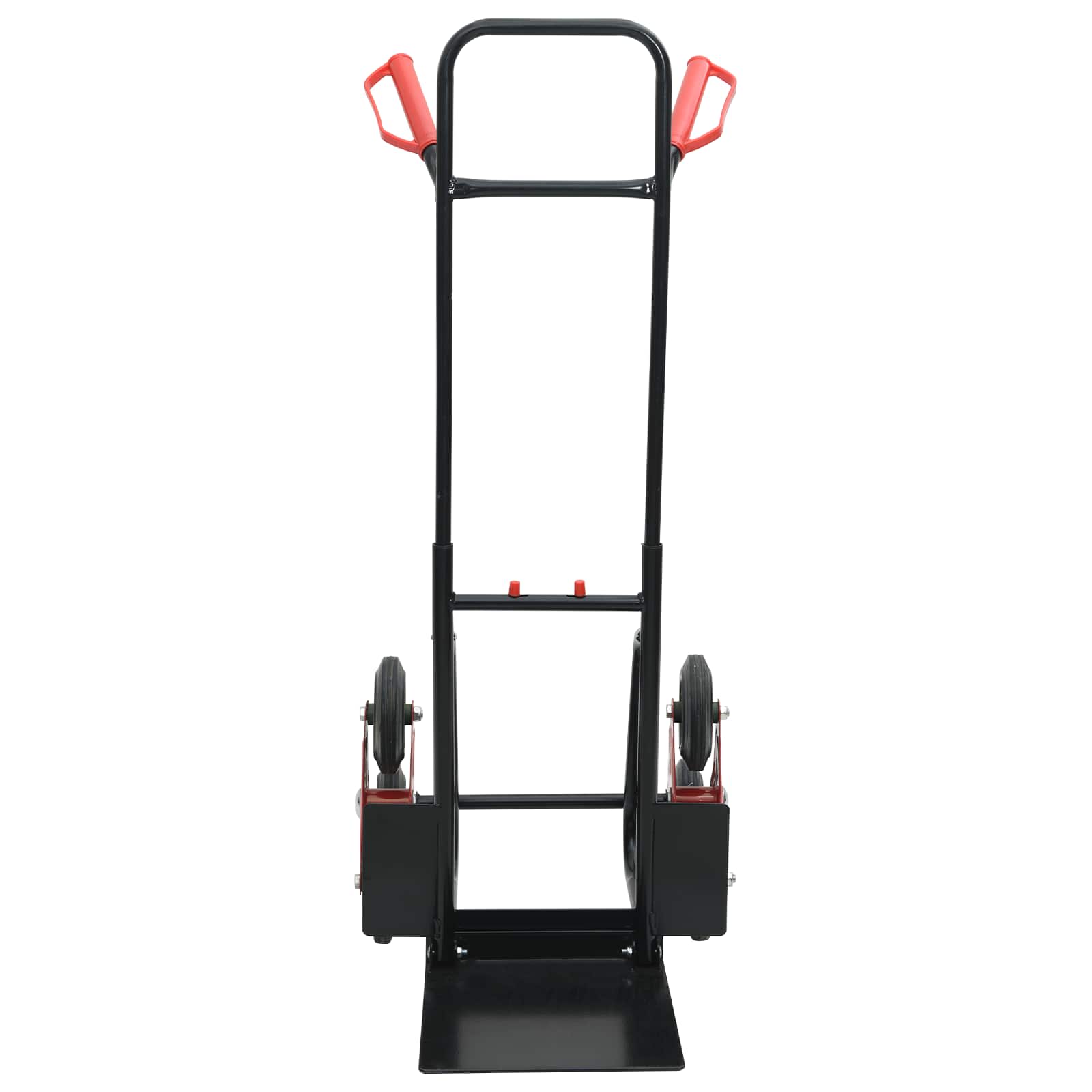 Hand Trolley Black and Red 64.5 x 49.5 x 114 cm Steel