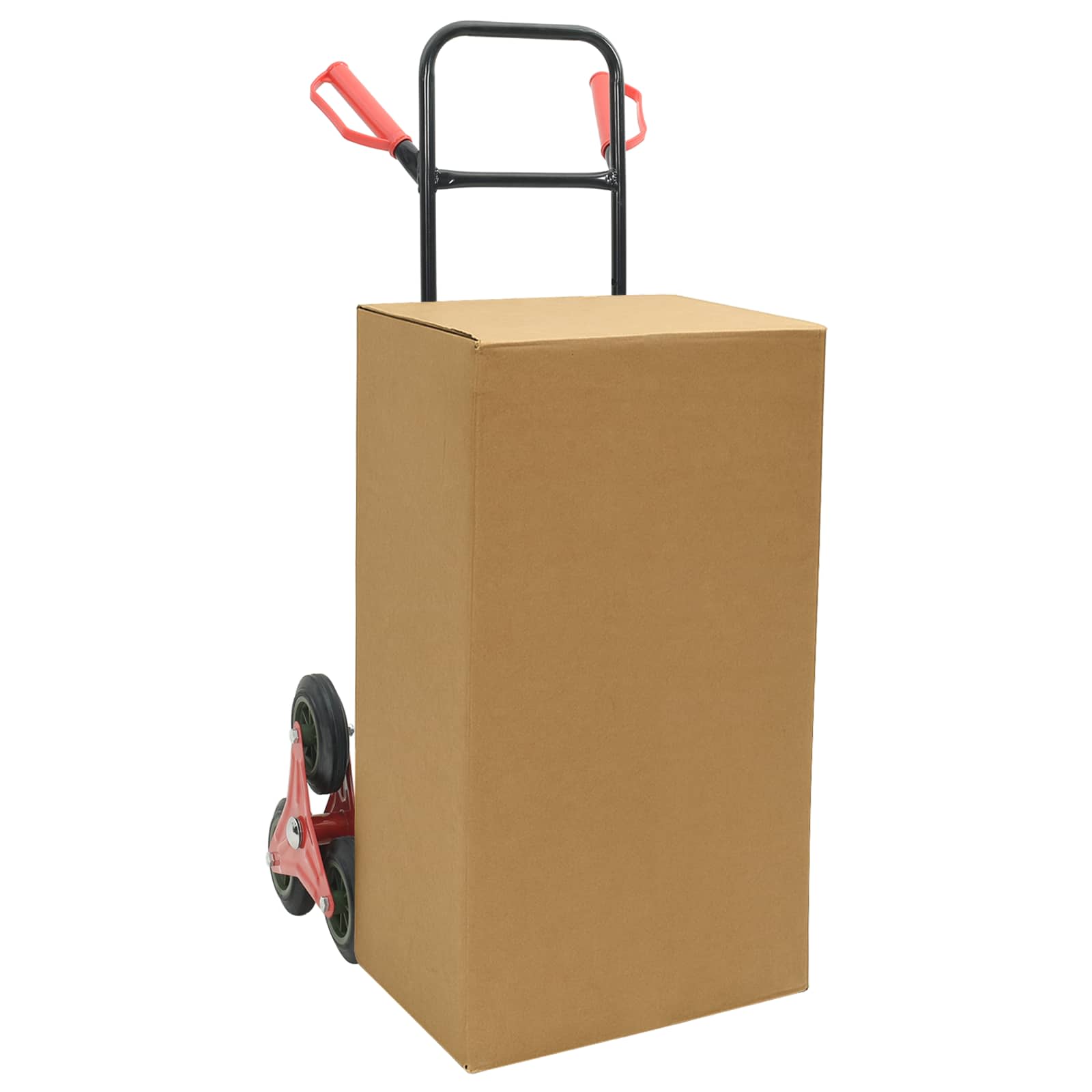 Hand Trolley Black and Red 64.5 x 49.5 x 114 cm Steel