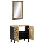 2 Piece Bathroom Furniture Set Solid Wood Mango