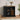 Sideboard HALDEN with Sliding Door Black 80x40x80 cm Solid Wood