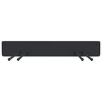 Garden Tool Storage Rack Wall Mounted Black Steel