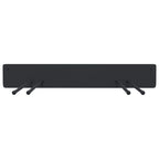 Garden Tool Storage Racks Wall Mounted 2 pcs Black Steel