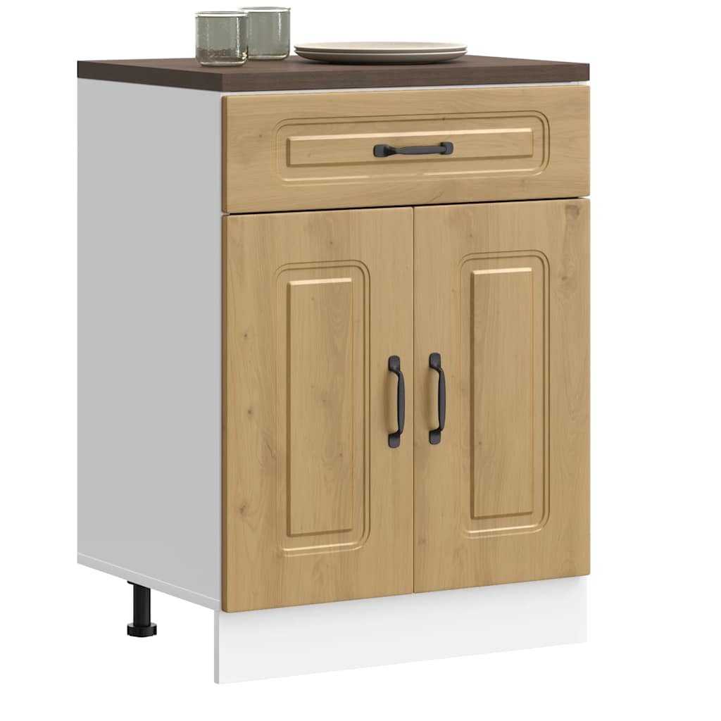 Kitchen Base Cabinet Kalmar Artisan Oak Engineered Wood