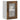 Kitchen Wall Cabinet with Glass Door Kalmar Smoked Oak Engineered Wood