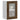 Kitchen Wall Cabinet with Glass Door Kalmar Brown Oak Engineered Wood