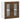 Kitchen Wall Cabinet with Glass Door Kalmar Brown Oak Engineered Wood
