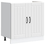 Sink Base Cabinet Lucca White Engineered Wood