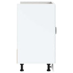 Sink Base Cabinet Lucca High Gloss White Engineered Wood