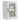 Kitchen Wall Cabinet with Glass Door Lucca High Gloss White