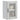Kitchen Wall Cabinet with Glass Door Lucca Concrete Grey