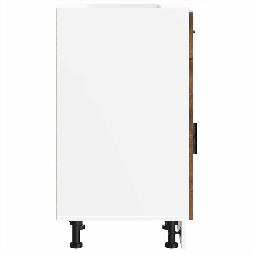 Kitchen Base Cabinet Porto Smoked Oak Engineered Wood