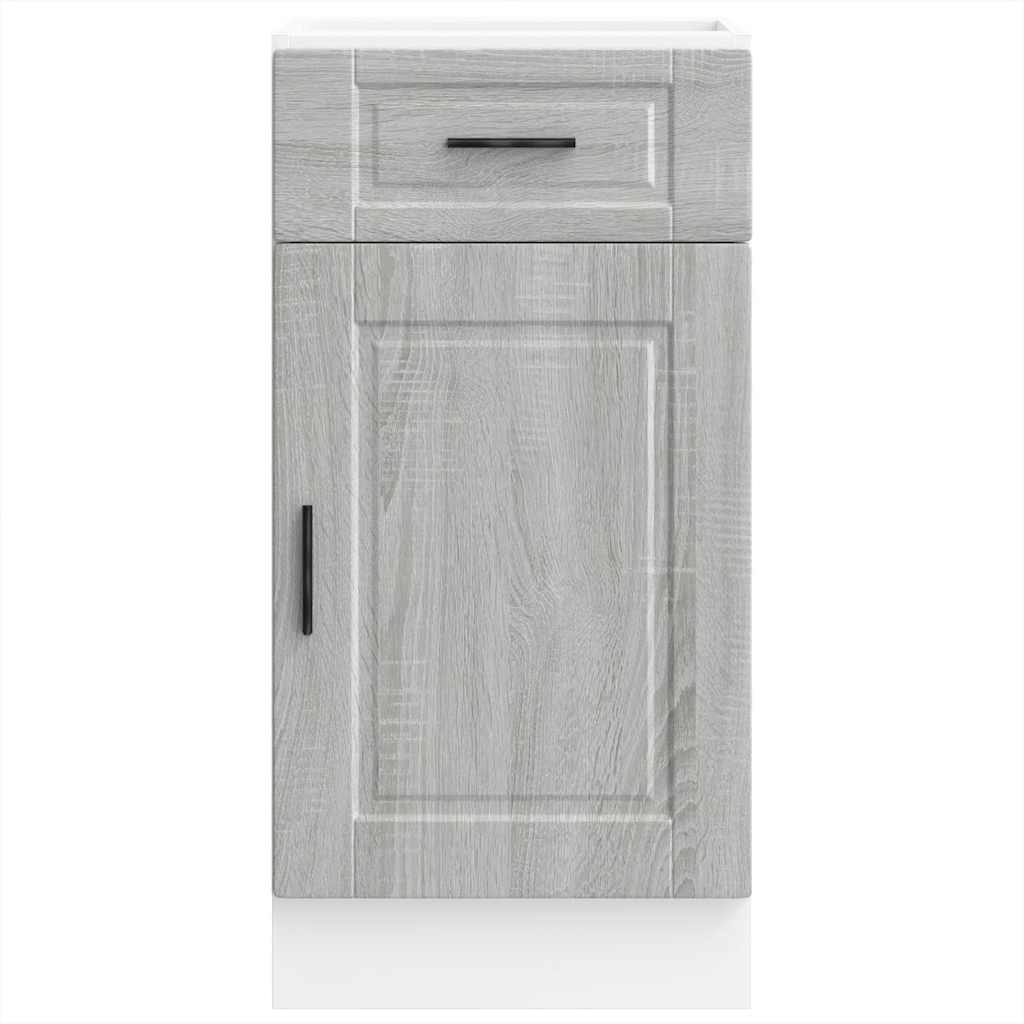 Kitchen Base Cabinet Porto Grey Sonoma Engineered Wood
