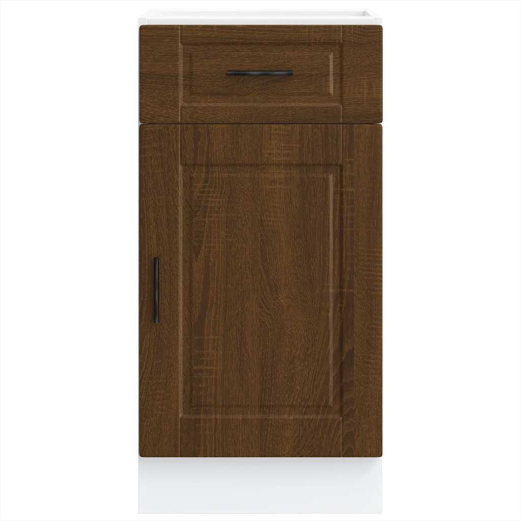 Kitchen Base Cabinet Porto Brown Oak Engineered Wood