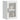 Kitchen Wall Cabinet with Glass Door Porto White