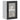 Kitchen Wall Cabinet with Glass Door Porto Black