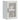 Kitchen Wall Cabinet with Glass Door Porto Concrete Grey