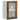 Kitchen Wall Cabinet with Glass Door Porto Smoked Oak