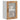 Kitchen Wall Cabinet with Glass Door Porto Old Wood