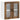 Kitchen Wall Cabinet with Glass Door Porto Smoked Oak