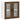 Kitchen Wall Cabinet with Glass Door Porto Brown Oak