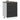 Kitchen Base Cabinet Porto Black Engineered Wood