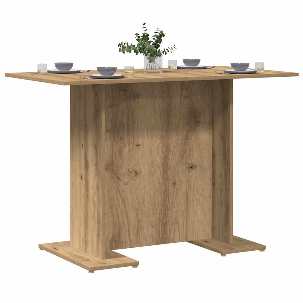 Dining Table Artisan Oak 110x60x75 cm Engineered Wood