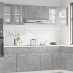 Hanging Glass Cabinet Lyon Concrete Grey 80x31x60 cm