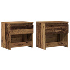 Bedside Cabinets 2 pcs Old Wood 40x30x39 cm Engineered Wood