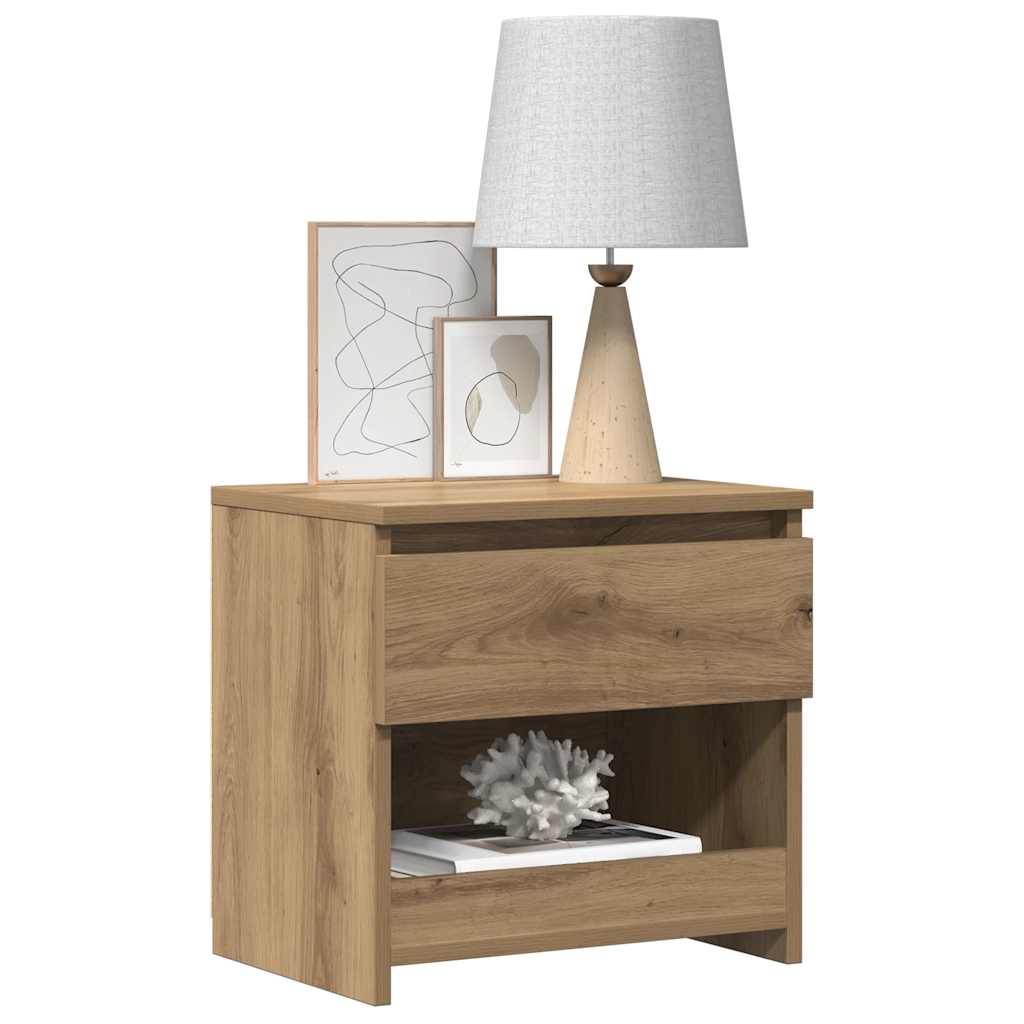 Bedside Cabinet Artisan Oak 40x30x39 cm Engineered Wood