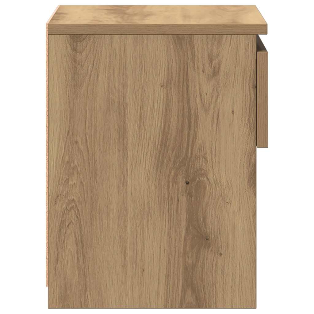 Bedside Cabinets 2 pcs Artisan Oak 40x30x39 cm Engineered Wood