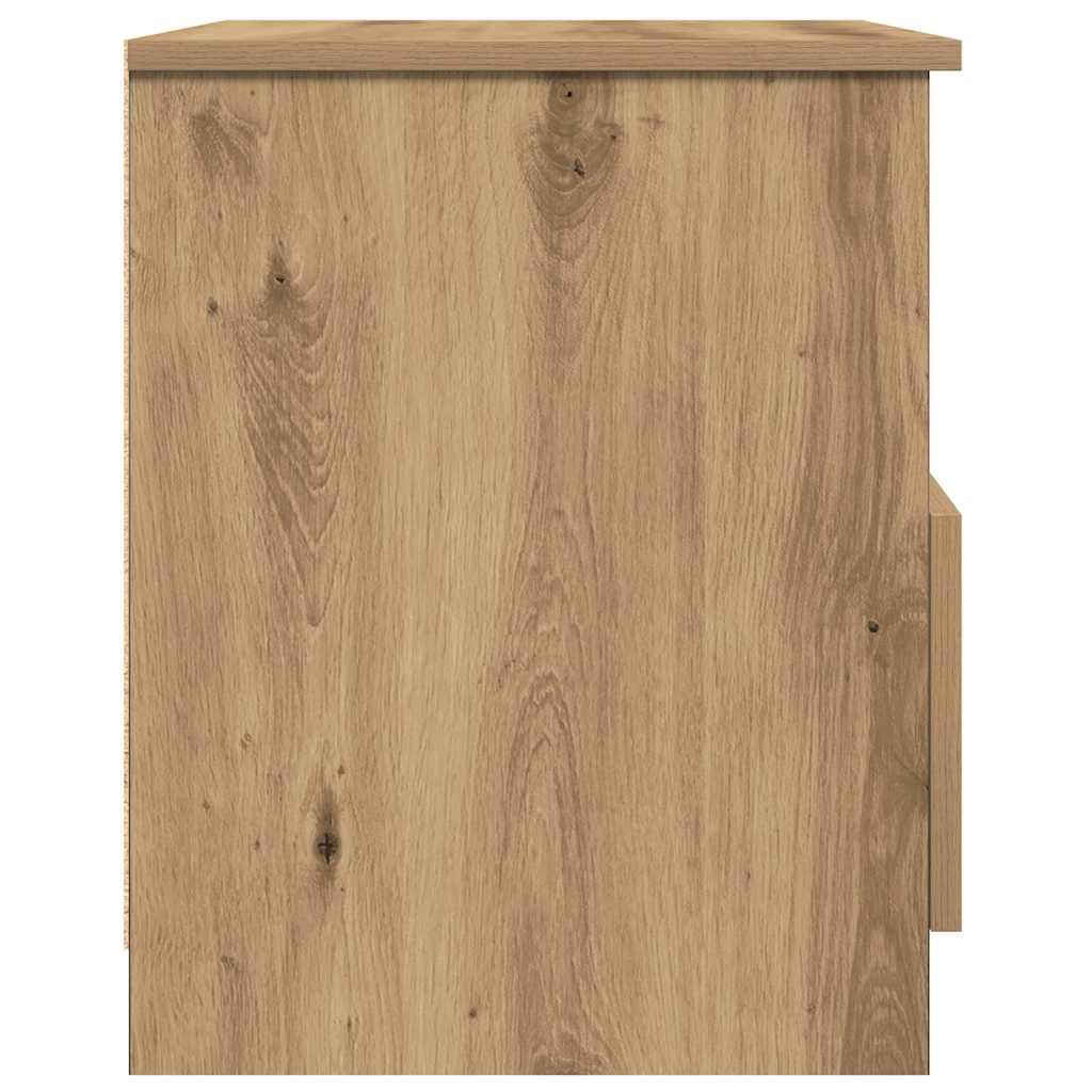 Bedside Cabinets 2 pcs Artisan Oak 40x40x50 cm Engineered Wood