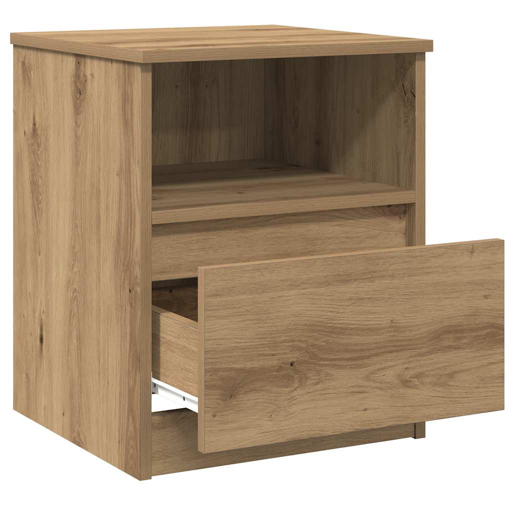 Bedside Cabinets 2 pcs Artisan Oak 40x40x50 cm Engineered Wood