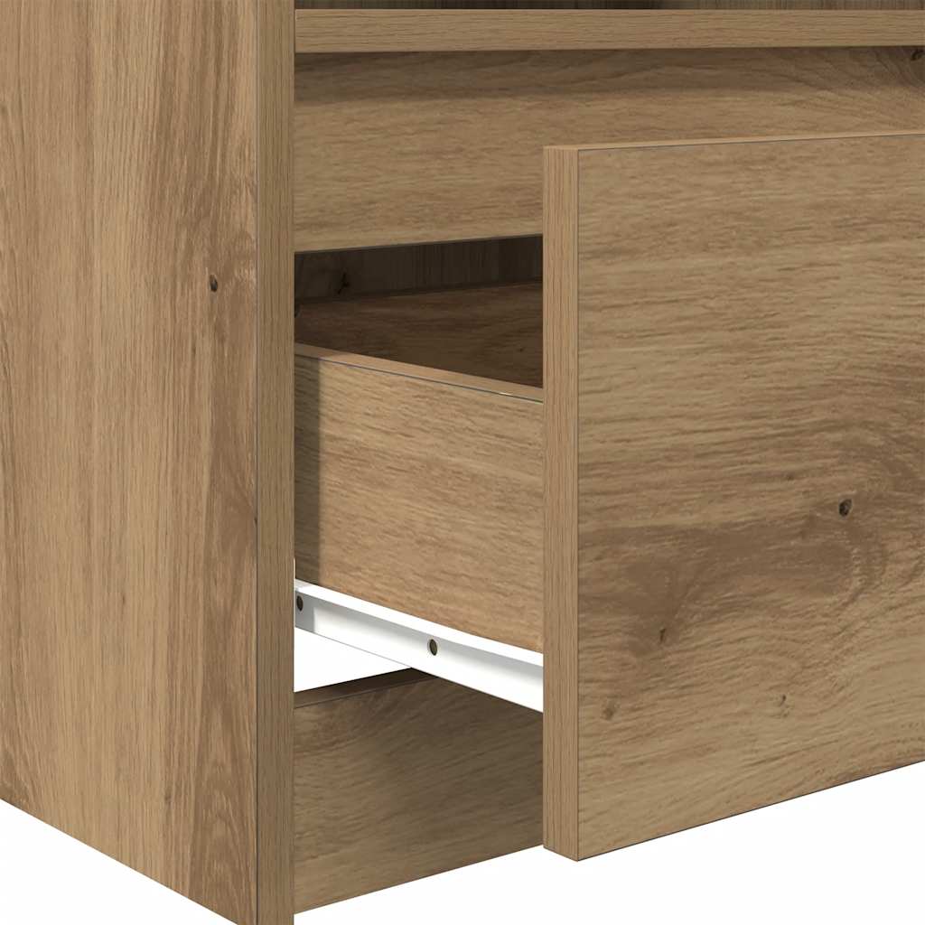 Bedside Cabinets 2 pcs Artisan Oak 40x40x50 cm Engineered Wood