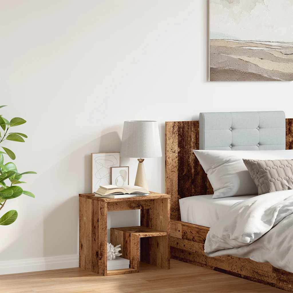 Bedside Cabinet Old Wood 40x30x40 cm Engineered Wood