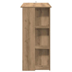 Bar Table with Shelf Artisan Oak 102x50x103.5 cm Engineered Wood