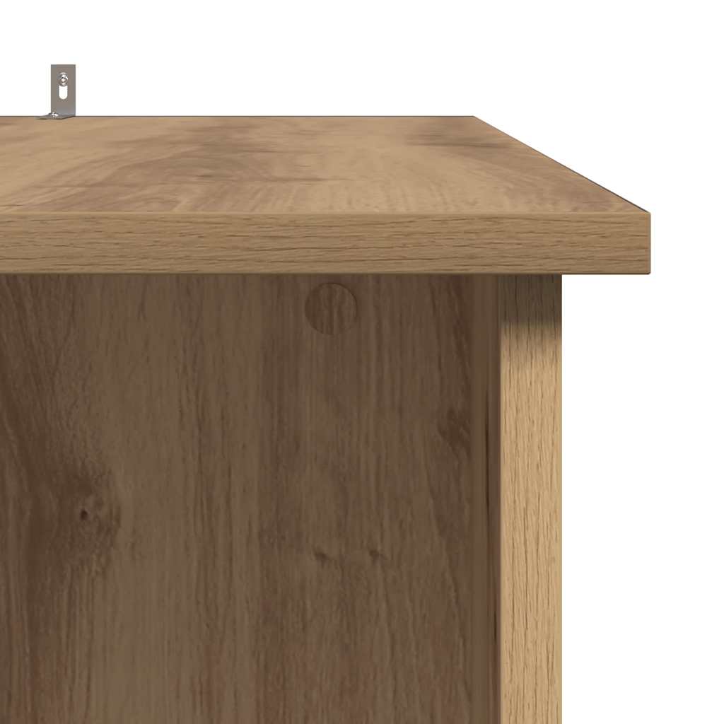 Bar Table with Shelf Artisan Oak 102x50x103.5 cm Engineered Wood