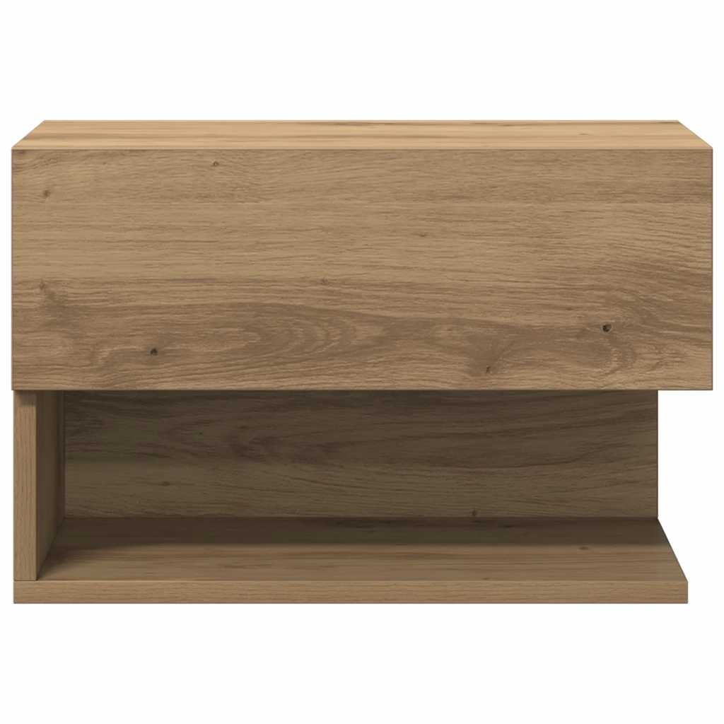 Wall-mounted Bedside Cabinet Artisian Oak