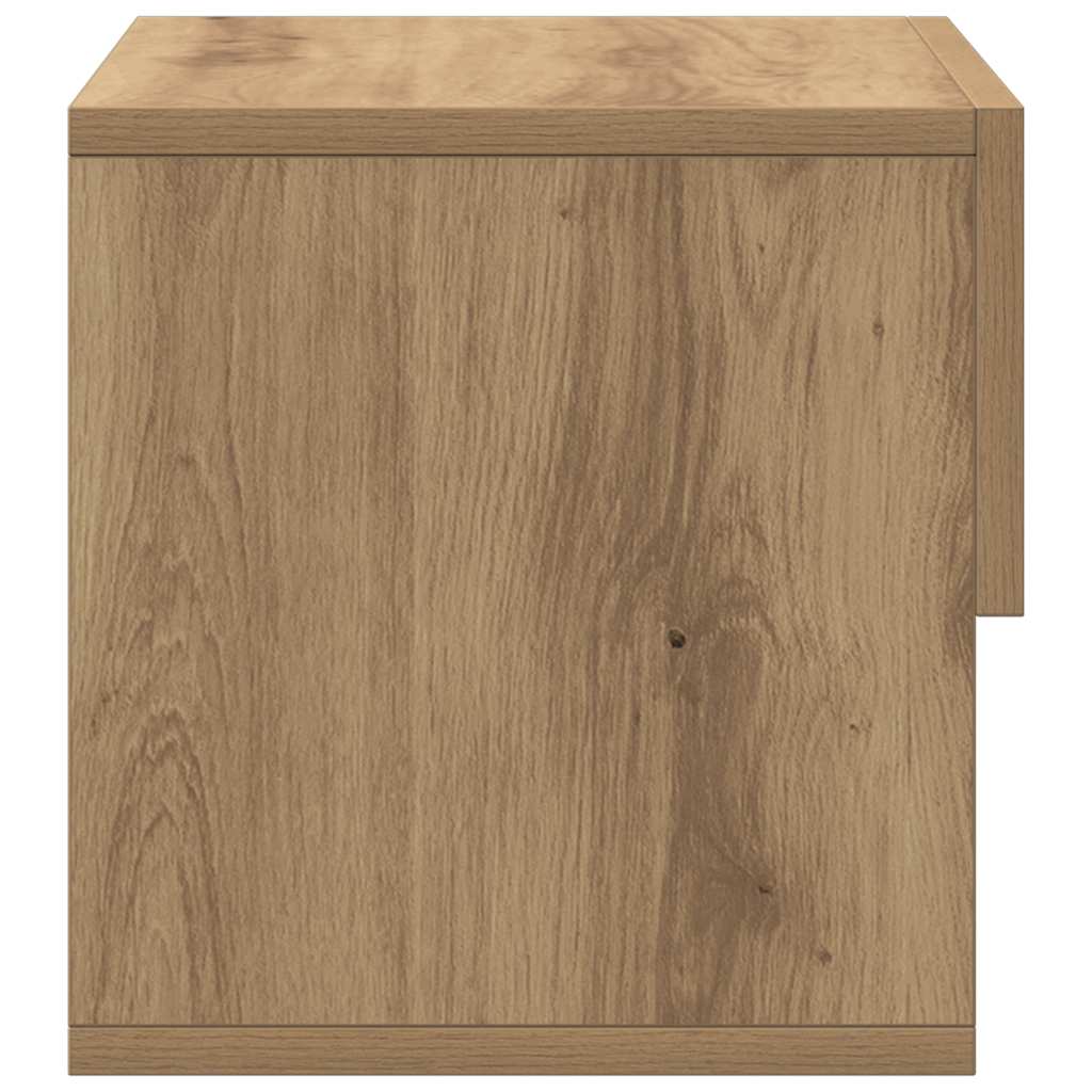 Wall-mounted Bedside Cabinet Artisian Oak