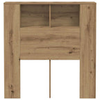 Headboard Cabinet Artisan Oak 100x18.5x102.5 cm Engineered Wood