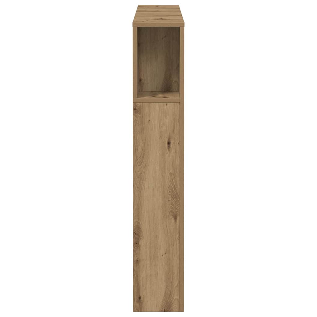 Headboard Cabinet Artisan Oak 100x18.5x102.5 cm Engineered Wood