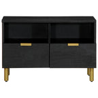 TV Cabinet Black 70x33x46 cm Engineered Wood
