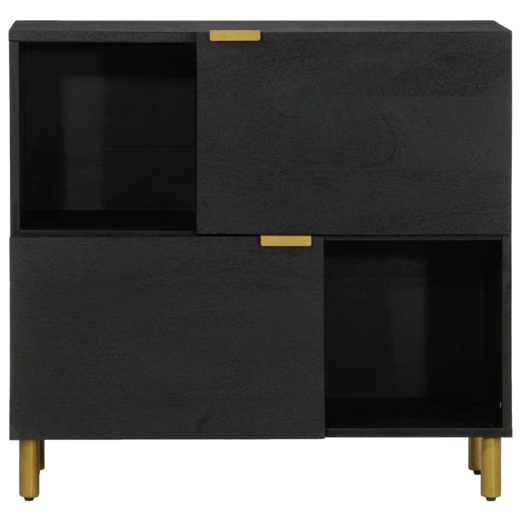 Sideboard Black 80x33x75 cm Engineered Wood
