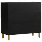 Sideboard Black 80x33x75 cm Engineered Wood