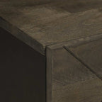 Bedside Cabinet Black 40x33x46 cm Solid Wood Mango