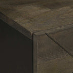 Bedside Cabinets 2 pcs Black 40x33x46 cm Solid Wood Mango