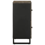 Sideboard Black 60x33x75 cm Solid Wood Mango